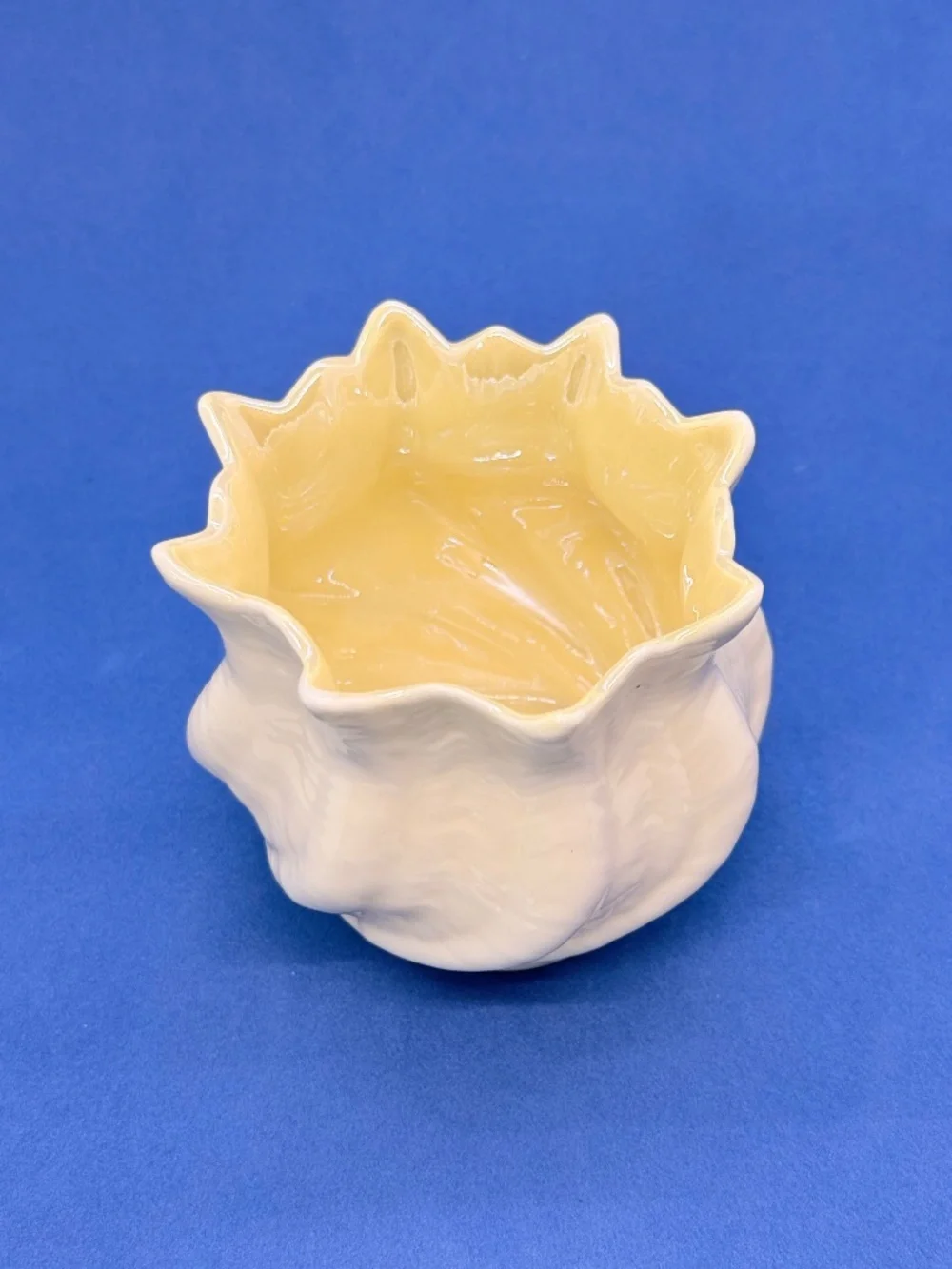 Belleek Pottery Neptune Twisted Shell Vase
